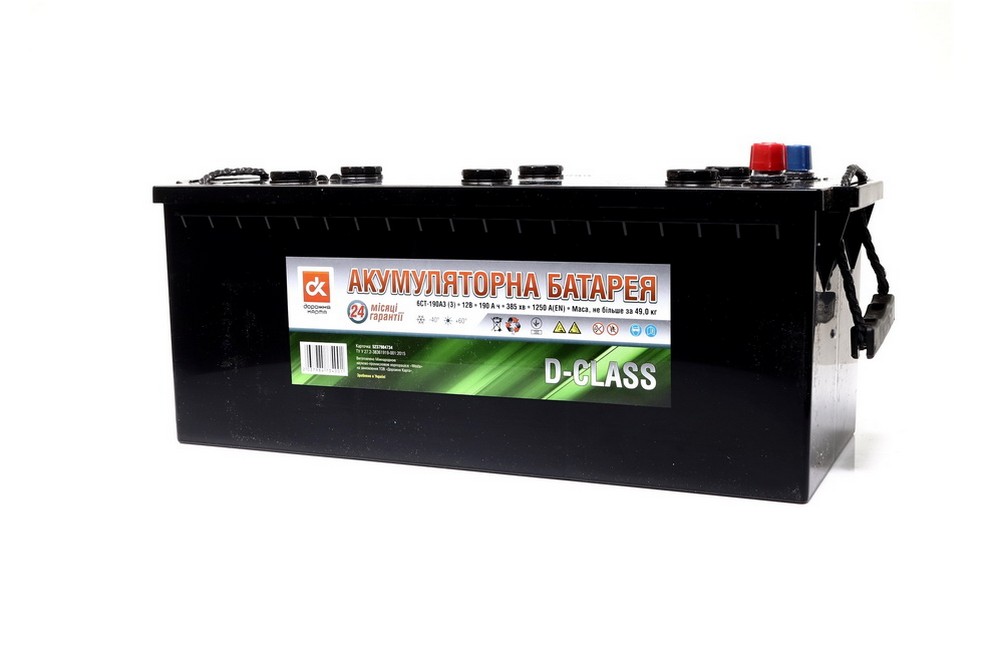 Акумулятор 190Ah-12v D-CLASS ДОРОЖНЯ КАРТА (513х223х217), L,EN1250